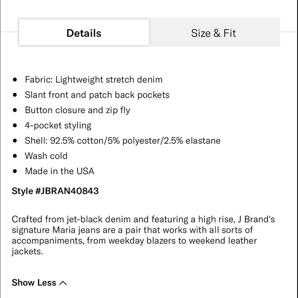 J Brand Maria High Rise Photo Ready Jeans - Picture 7 of 9